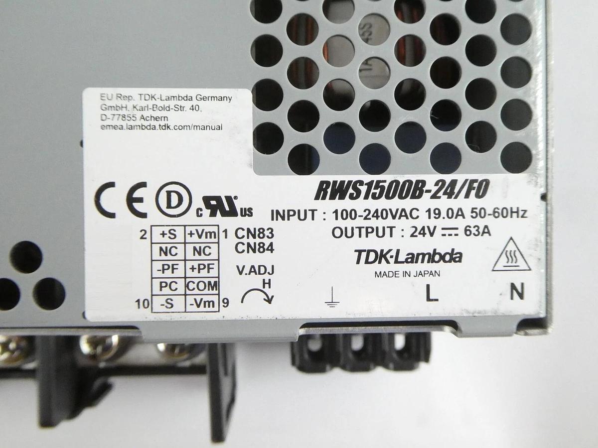 Used TDK-Lambda RWS1500B-24/F0 Power Supply Module Reseller Lot of 11 Working