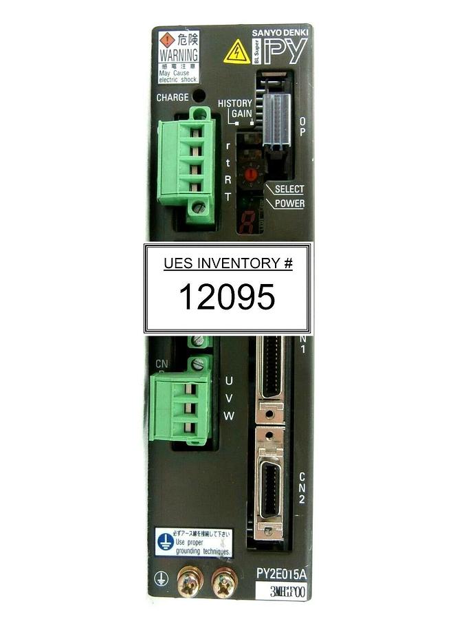 Used Sanyo Denki PY2E015A3MH1P00 Servo Amplifier BL Super PY Used Working