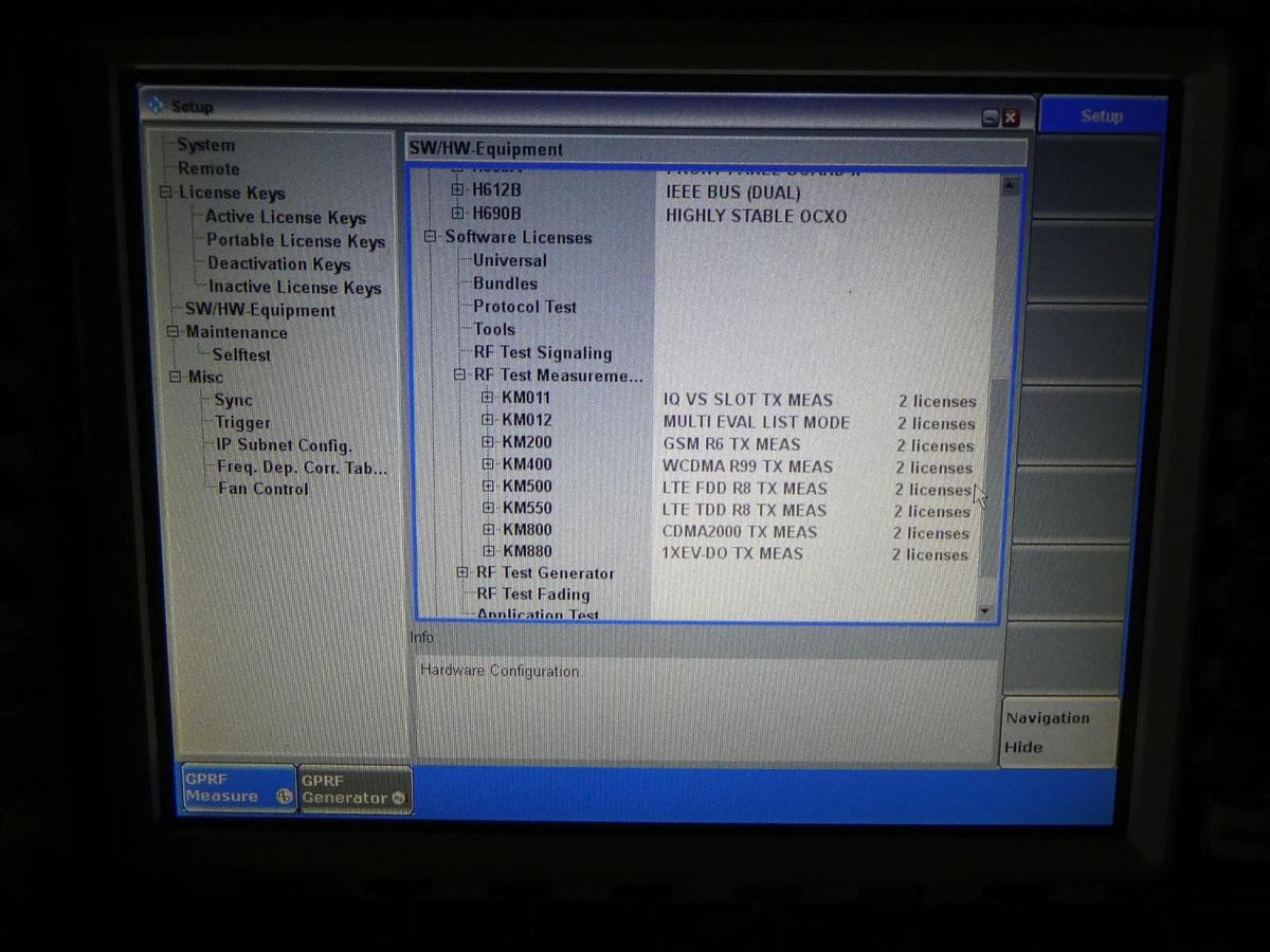 Used Rohde & Schwarz 1201.0002K50 Wideband Radio Comm Tester CMW 500 V 3.5.10 Split