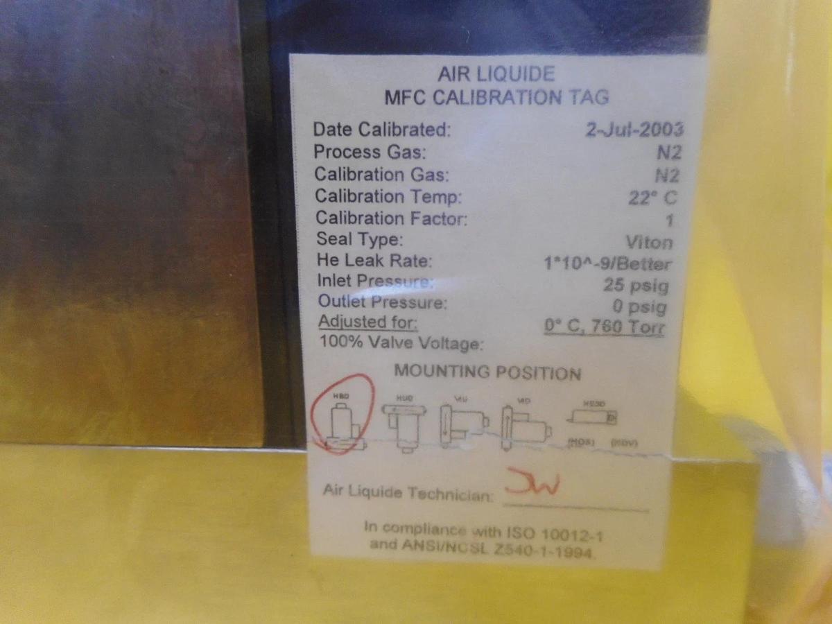 Refurbished UNIT Instruments UFC-2050A Mass Flow Controller MFC 30 SLM N2 Refurbished
