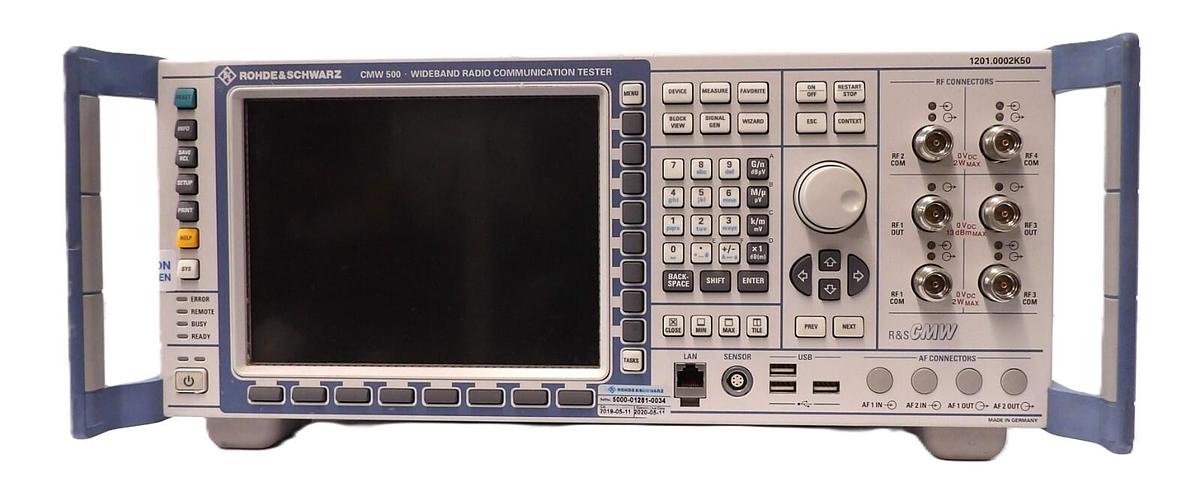Used Rohde & Schwarz 1201.0002K50 Wideband Radio Tester CMW 500 Damaged Screen As-Is
