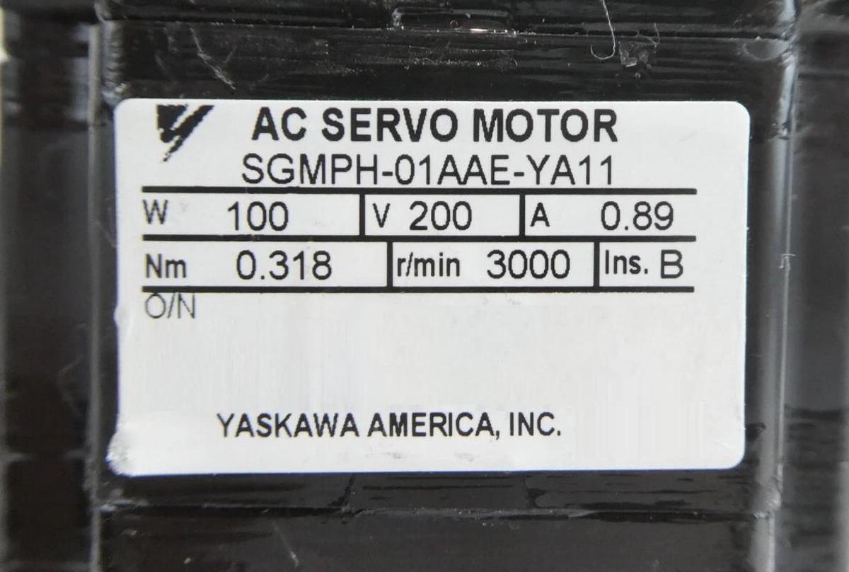 Used Yaskawa SGMPH-01AAE-YA11 SGMPH-01AAE-YA13 Servo Motor Lot of 10 Working