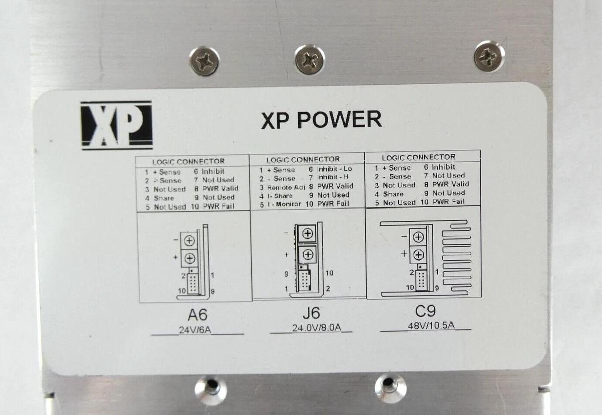 Used XP Power 200108-01 Power Supply Assembly Module F7C9J6A6 Working Surplus