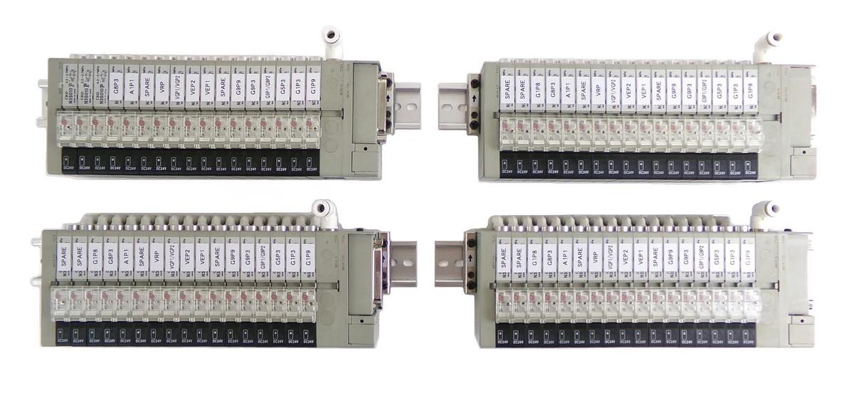 Used CKD N4S0-T30 17-Port Pneumatic Manifold Lot of 4 Working