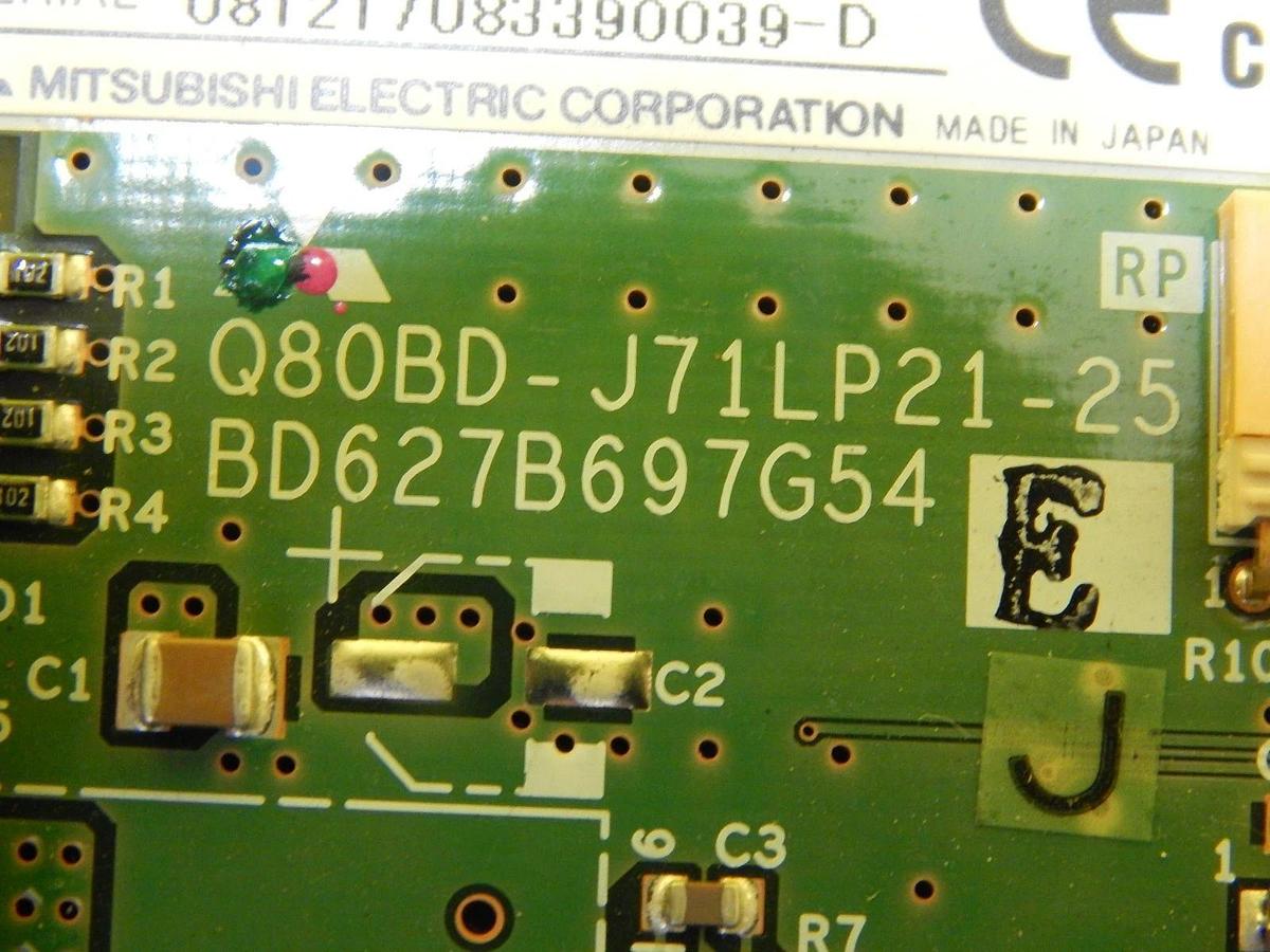 Used Mitsubishi Q80BD-J71LP21-25 PLC MELSECNET/H Interface PCB BD808C121G51 Used