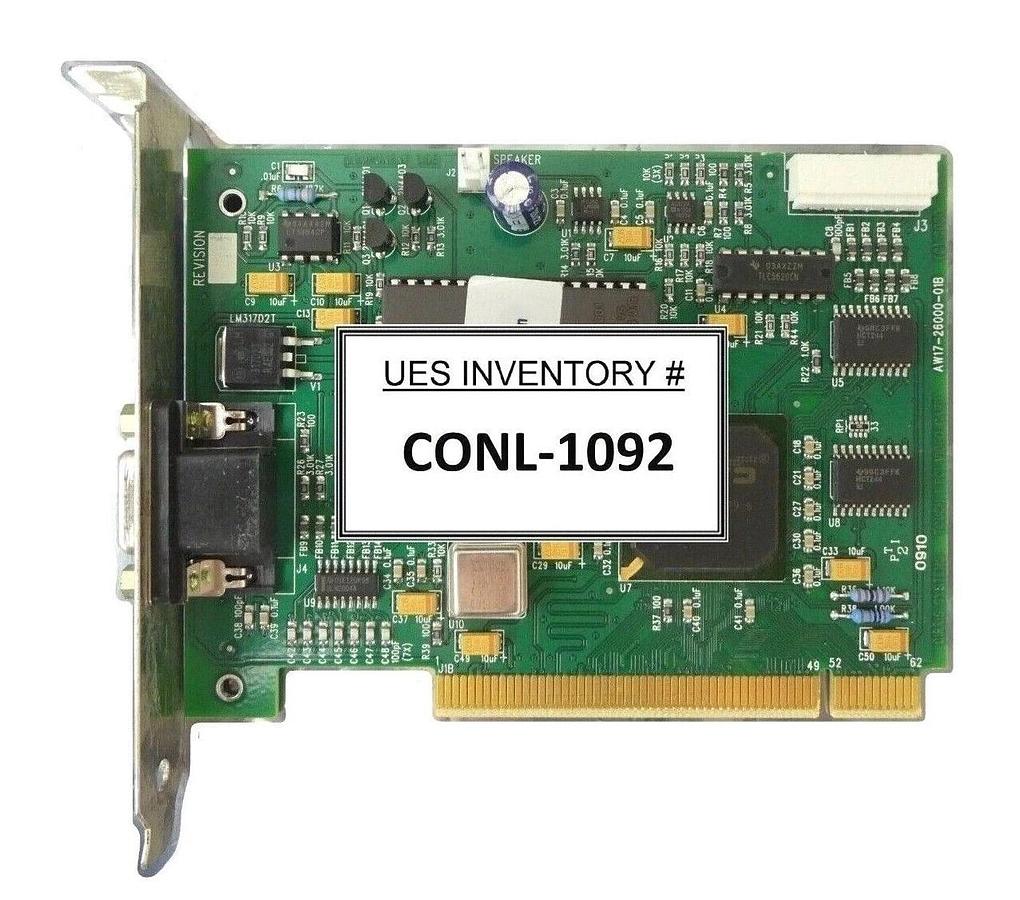 Used Cirris Systems 17-26000-01B Touch 1 PCI Video PCB Card 1000V 1500V Working Spare