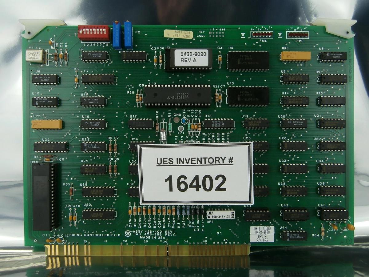Used SCI Solid Controls 428-4001 Firing Controller PCB Card 428-399 8024-0137 Used