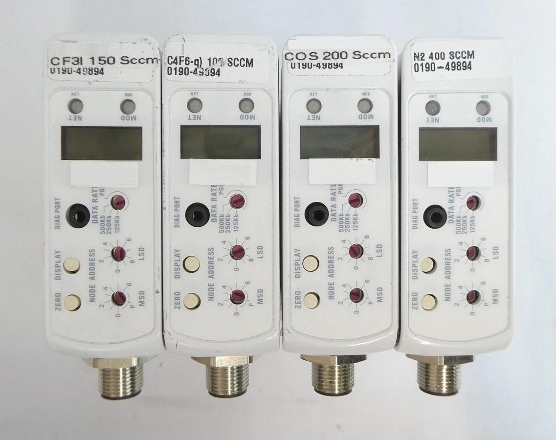 Used Brooks Instrument GF125C Mass Flow Controller MFC GF125CXXC Lot of 13 Working