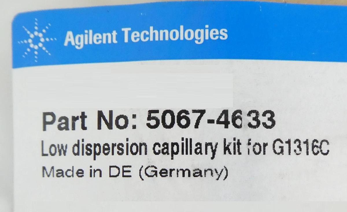 Agilent Technologies 5067-4633 Low Dispersion Capillary Kit for G1316C New