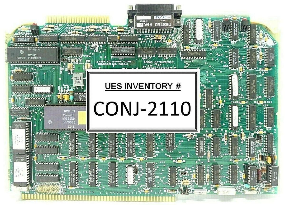 Texas Instruments 1600642-0001 D Floppy Disc Control PCB Card Varian 109533002