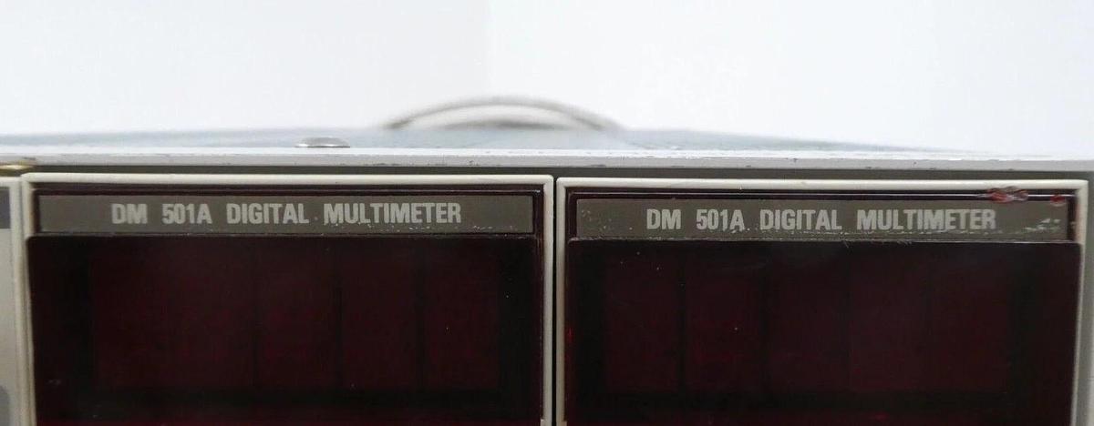 Used Tektronix TM503 Dual Digital Multimeter DM501A with PS503A Working Surplus