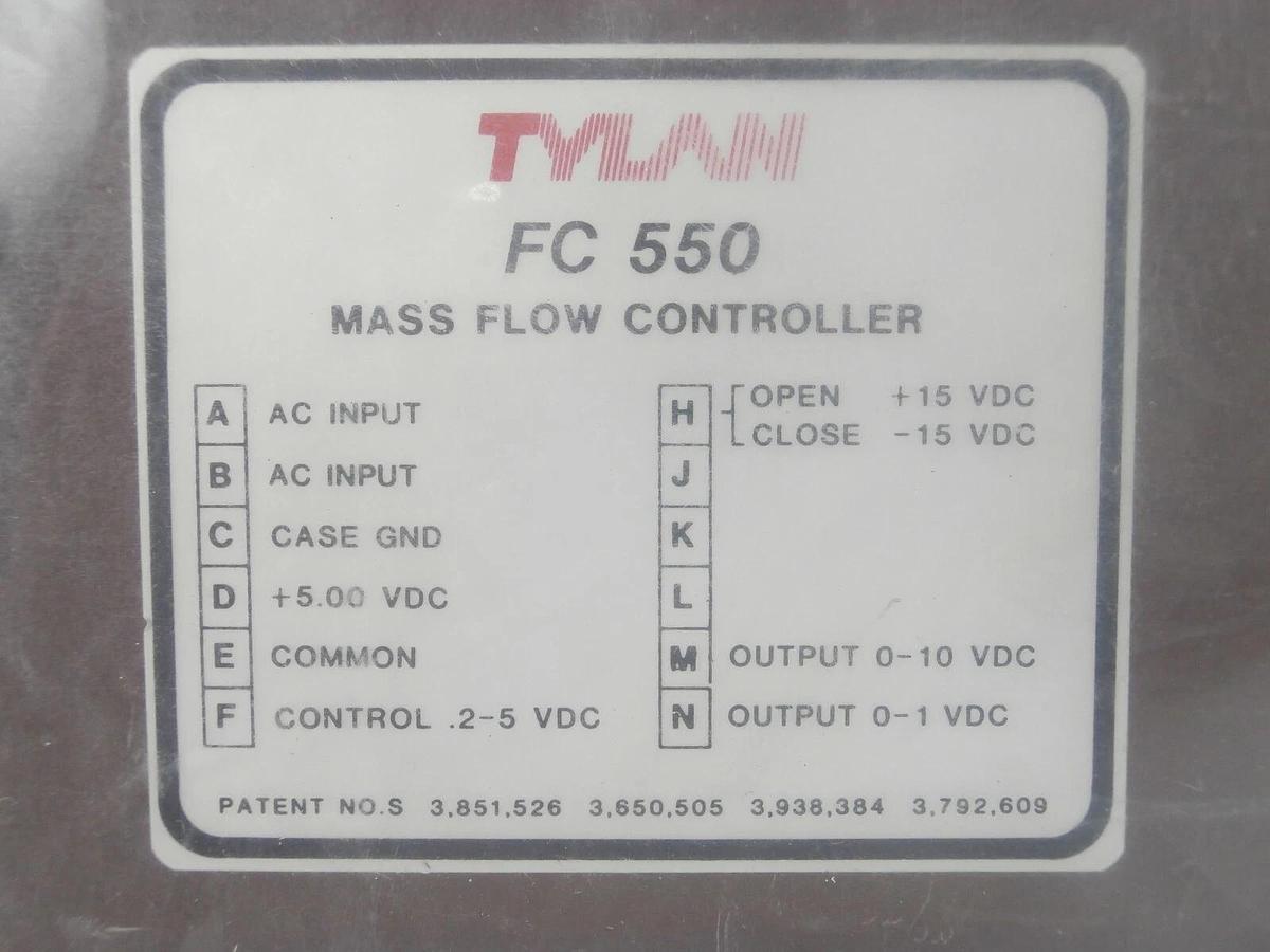 Refurbished Tylan FC 550-1 Mass Flow Controller MFC 3 SLPM H2 FC 550 Series OEM Refurbished