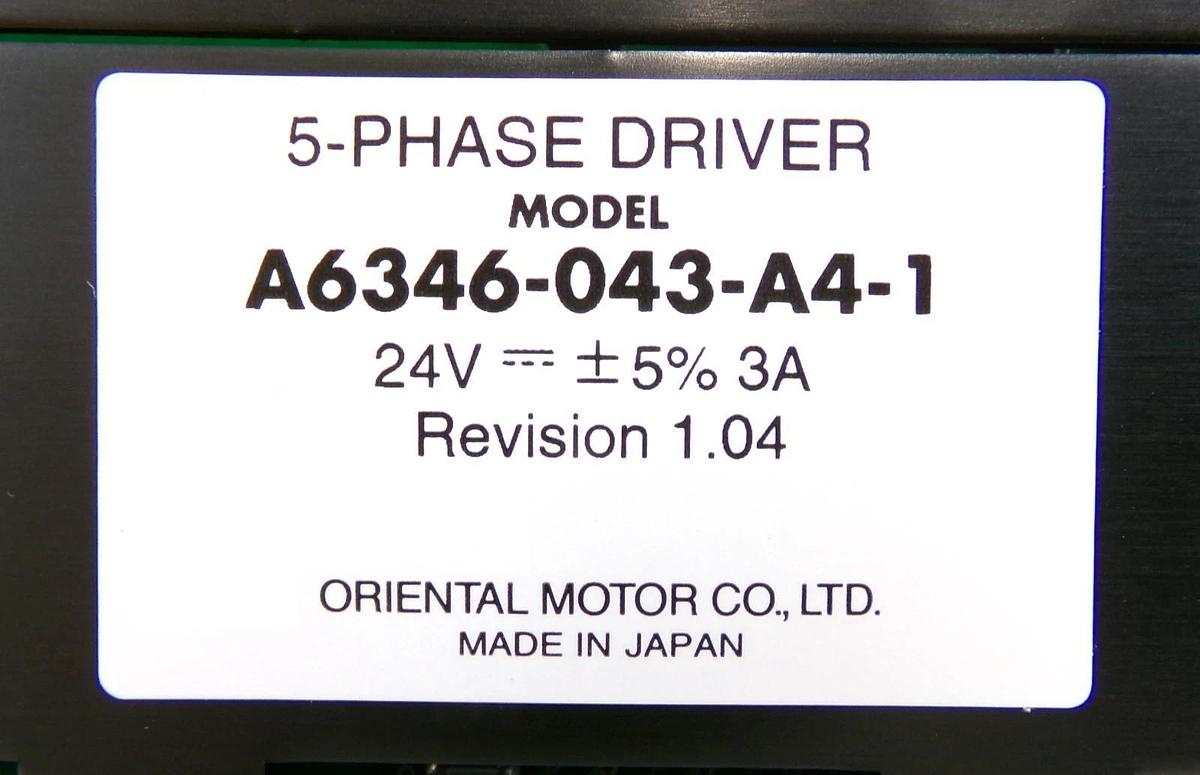Oriental Motor A6346-043-A4-1 5-Phase Driver Module Assembly New