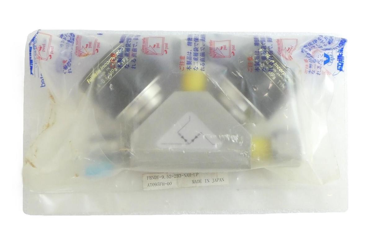 Fujikin Incorporated AT095FH00 3-Way Diaphragm valve FBNDC-9.52-2B3-NAH-UP New