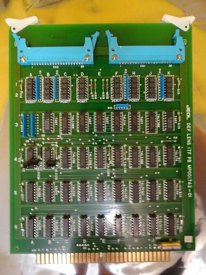 Used JEOL MP0021742-01 DEF LENS ITF PB Interface PCB Card EM-2010F Working