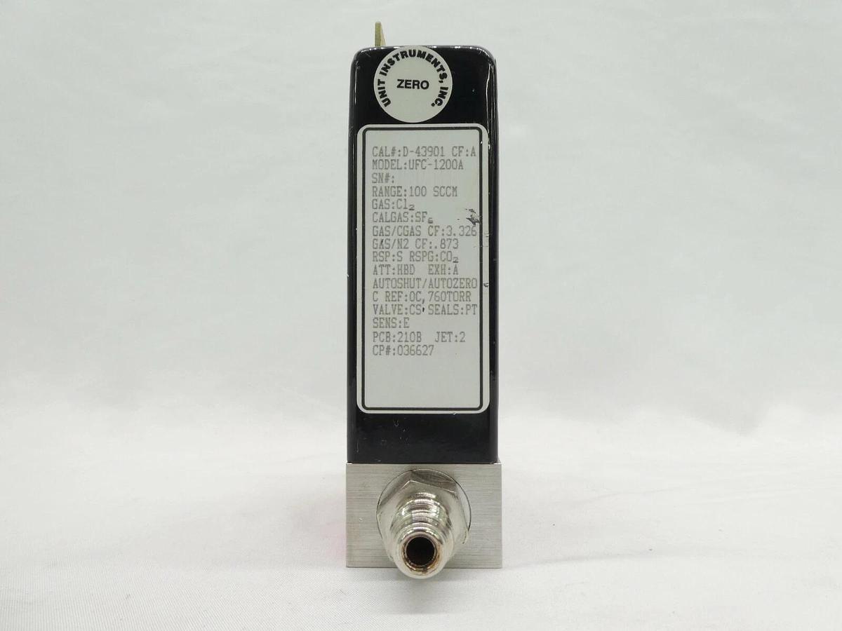 Used UNIT Instruments UFC-1200A Mass Flow Controller MFC 100 SCCM Cl2 Working Surplus