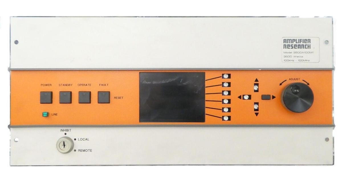 Used Amplifier Research Operator Interface Control Panel 3500A100M1 3500A Surplus