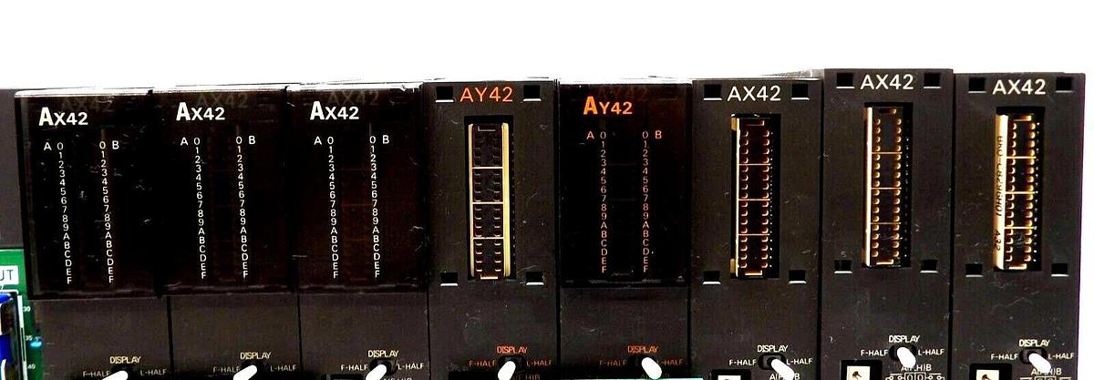 Used Mitsubishi A3Acpu Ax42 Programable Controller MELSEC Reseller Lot of 2 Working