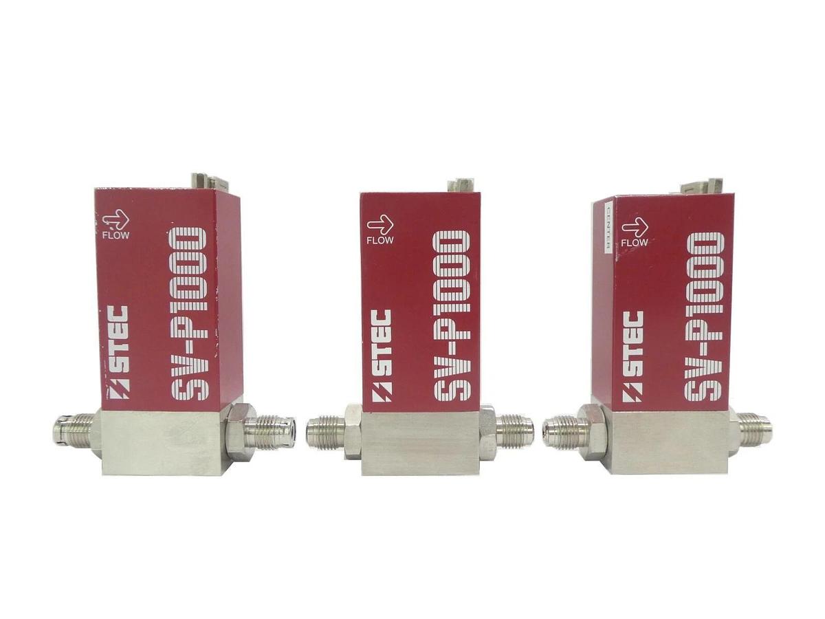 Used STEC SV-P1203 Pneumatic Flow Controller SV-P1000 Reseller Lot of 3 Working Spare
