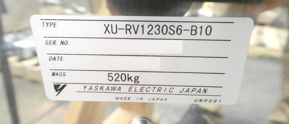 Used Yaskawa Electric XU-RV1230S6-B10 Chamber Robot with Arms Untested Surplus