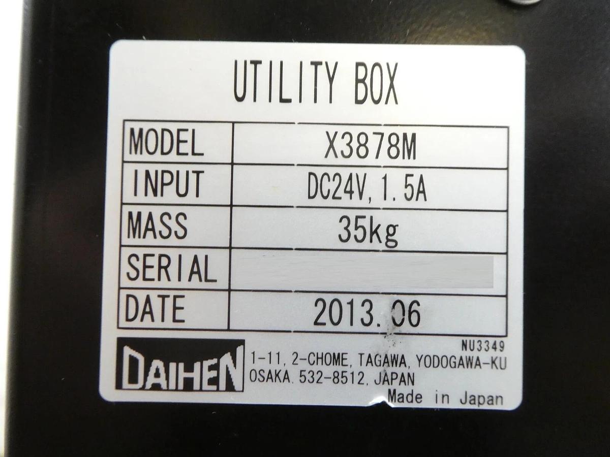 Used Daihen X3878M Robot Cooling System Utility Box Working Surplus