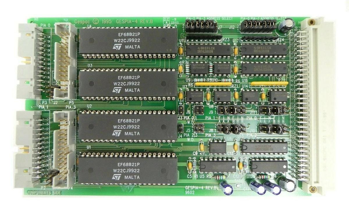 Used Gespac GESPIA-4 PIA Quad CE-96 PCB Card OnTrak 22-0075-026 Working Surplus