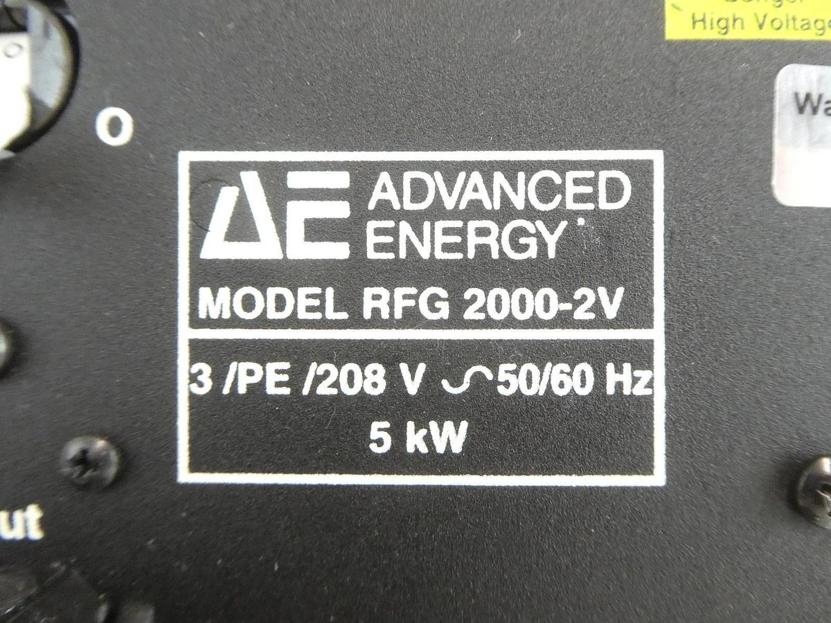 Used RFG 2000-2V AE Advanced Energy 3155053-003 RF Generator Untested As-Is