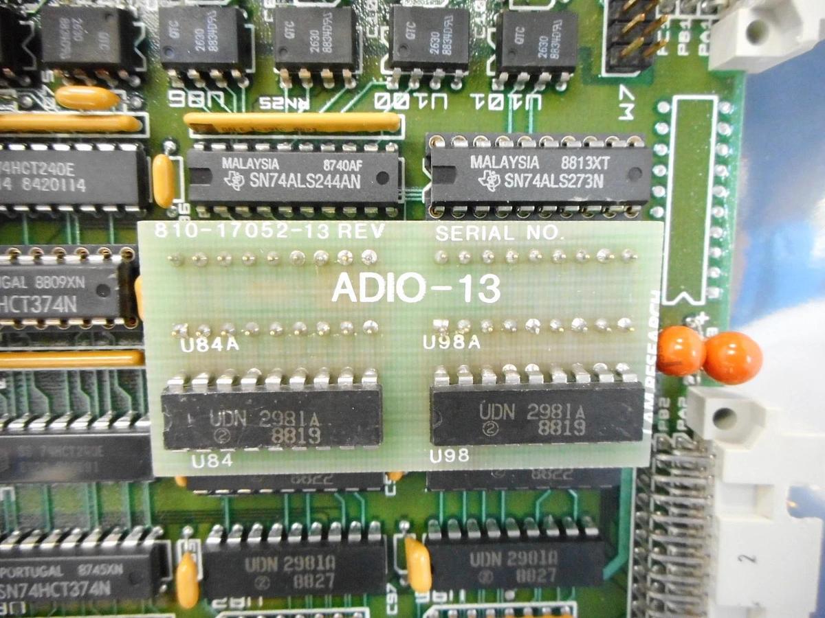 Used Lam Research 810-17031-1 Processor PCB Card 810-17052-13 ADIO-13 Rev. 7 AS-IS