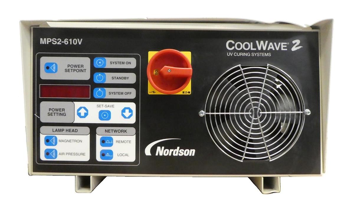 Used Nordson D99-UVETL17 UV Curing Systems MPS2-610V CoolWave 2 CW2 Untested As-Is