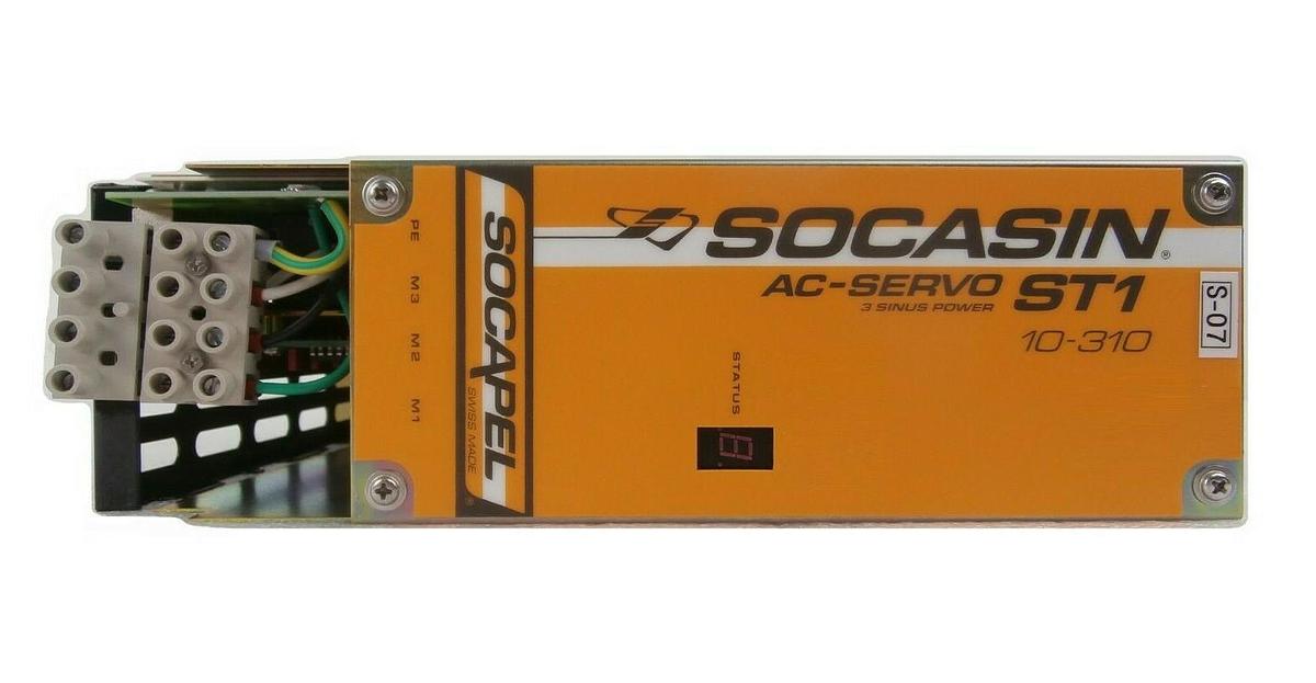 Used Socapel ST1 10-310 AC-Servo Drive Amplifier 3 Sinus Power SOCASIN Working