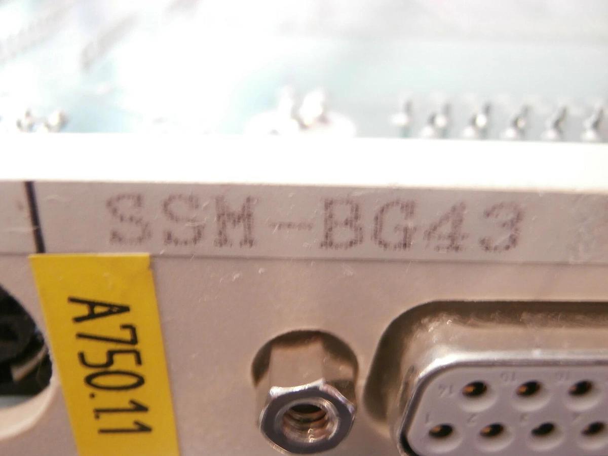 Used Siemens SSM-BG43V32 Communication PCB Card VIPA SSM-MD22 Balzers Unaxis Working