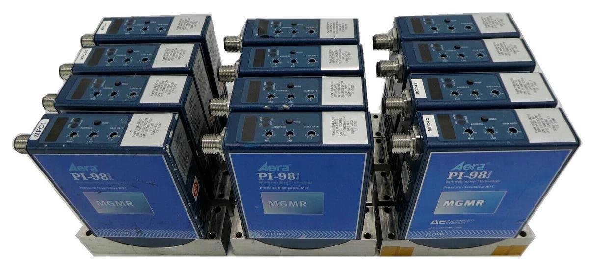 Used Aera PI-98 Mass Flow Controller MFC AMAT 0190-34218 Reseller Lot of 12 Working