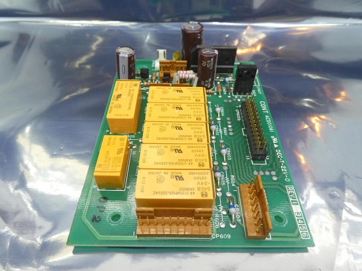 Used Hitachi Kokusai Denki 4CD01061 Relay Board PCB CONT Mikro Sonic Working Surplus