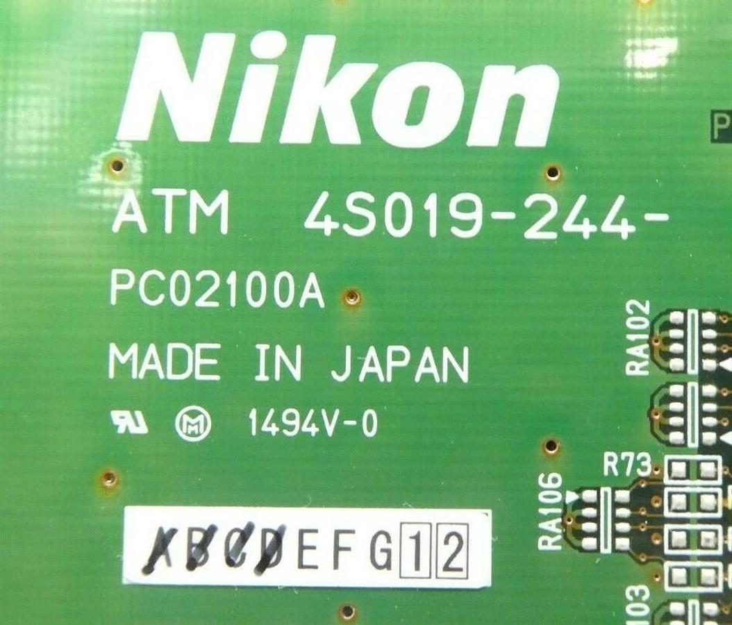 Used Nikon 4S019-244 ATM PCB Card PC02100A NSR FX-601F Step-and-Repeat Working Spare