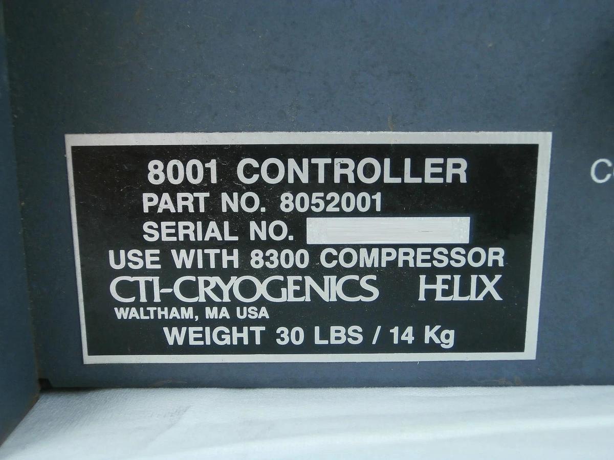 Used CTI-Cryogenics 8052001 Controller 8001 Reseller Lot of 2 Untested Surplus As-Is