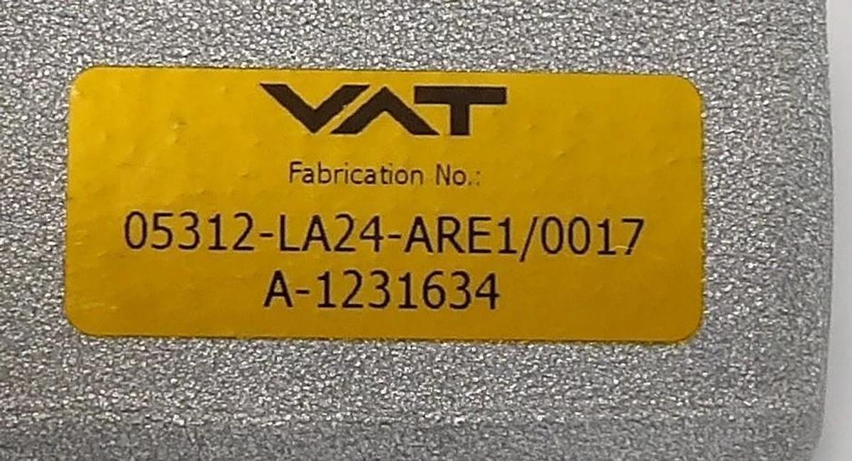 Used VAT 05312-LA24-ARE1 HV Transfer Valve Insert with Gate Working