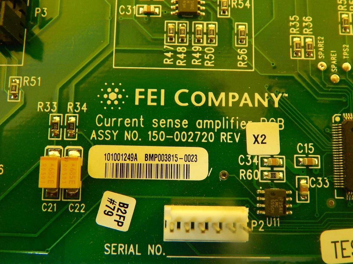 Used FEI Company 150-002720 Current Sense Amplifier PCB Card CLM-3D Used Working