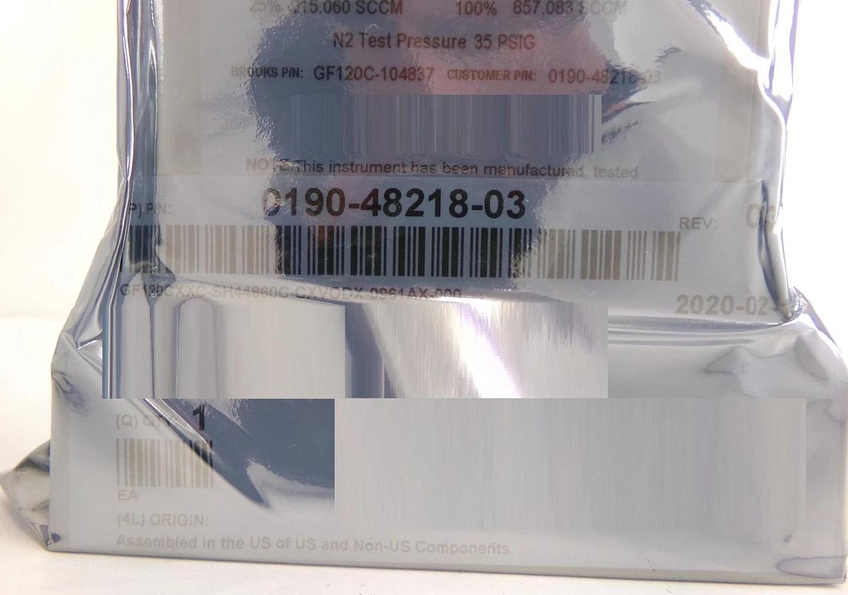 Brooks GF120C-104837 Mass Flow Controller MFC AMAT 0190-48218 Lot of 3 New