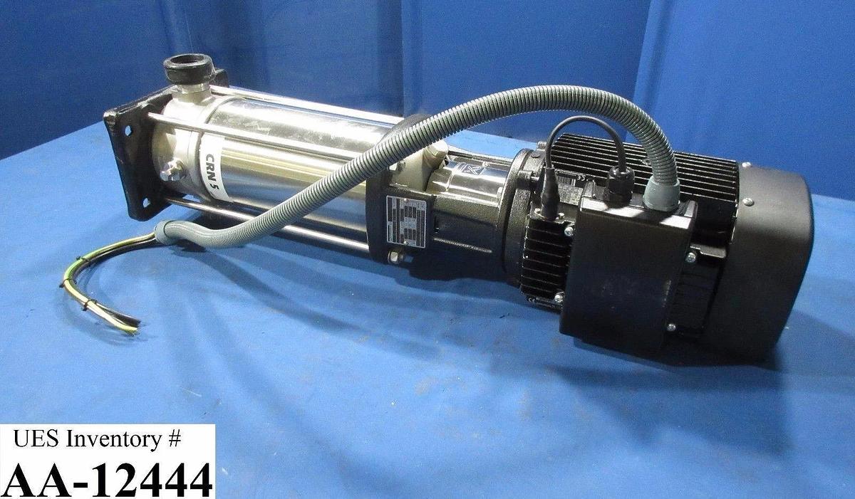 Used Grundfos CRN5-10 B-P-G-E-HQQE Pump A96581463P20527 AMAT Quantum X Used Working
