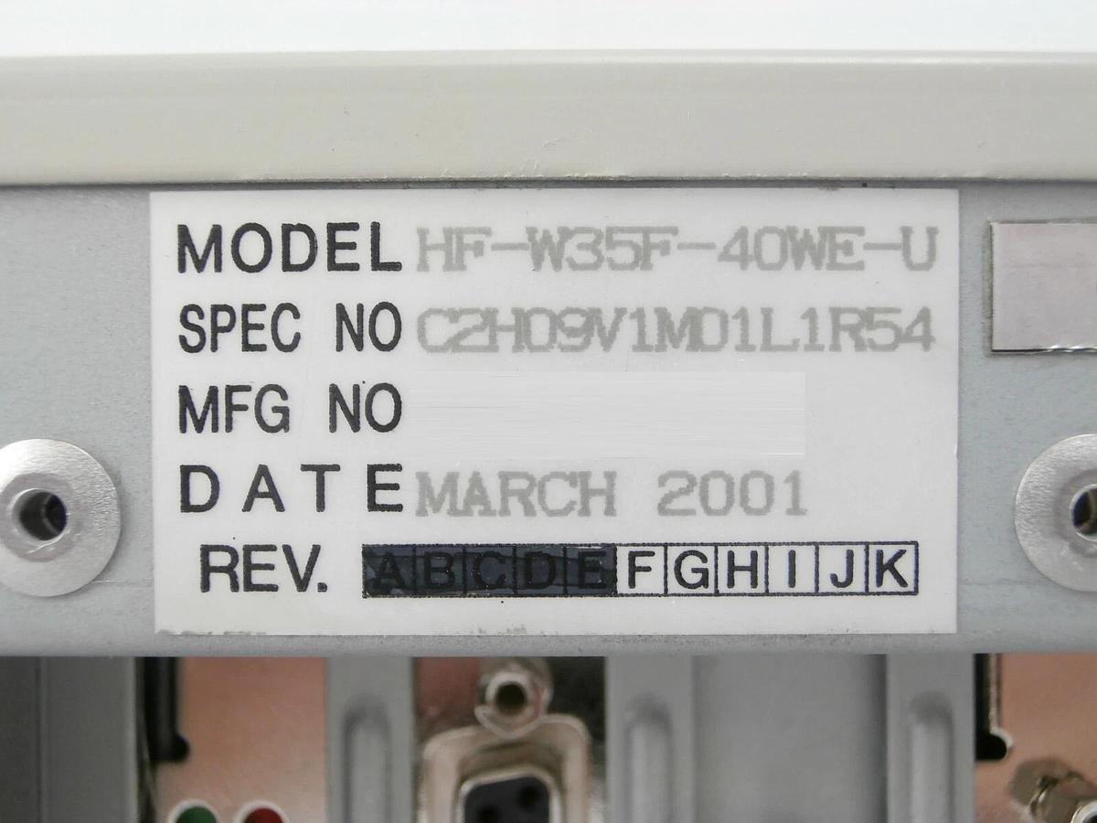 Used Hitachi HF-W35F-40WE-U System Computer OCPC DefectSort2 I-900SRT No Face Working
