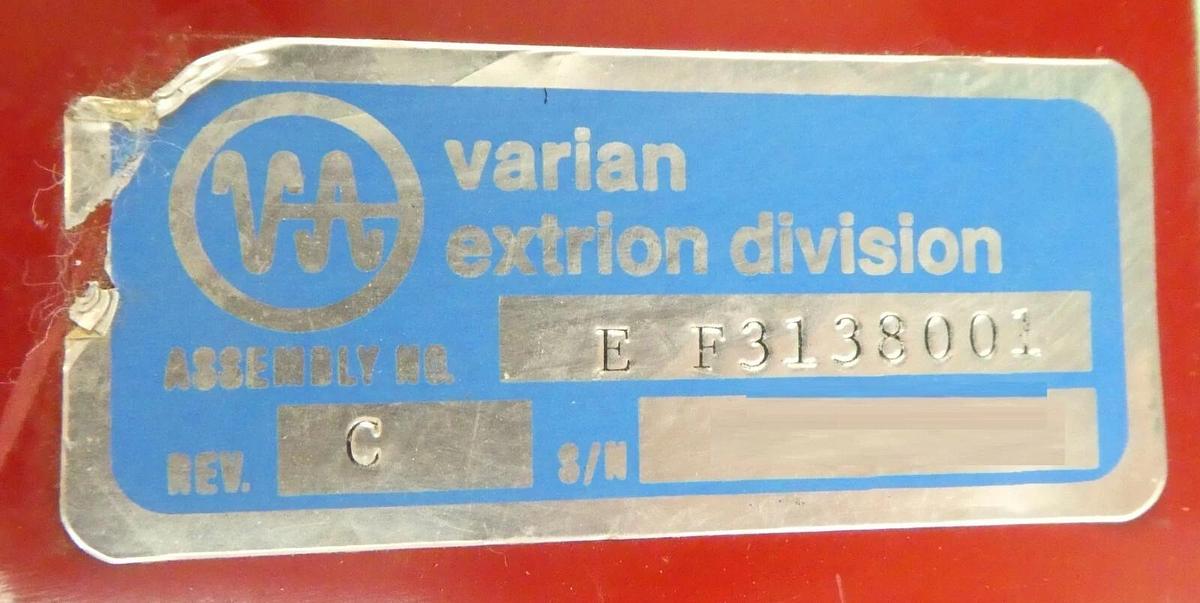 Used Varian Ion Implant E F3138001 Filament Power Supply F3138001 Working Surplus