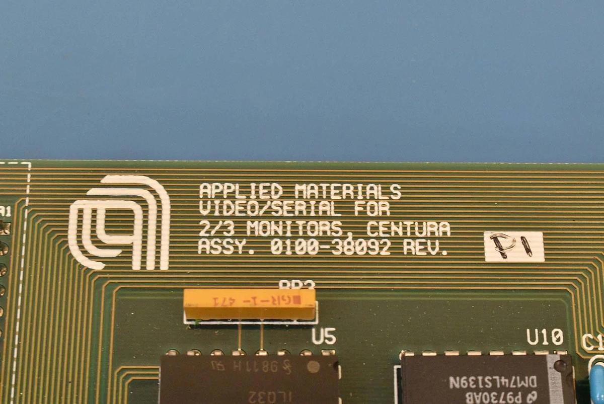 Used AMAT Applied Materials 0100-38092 Video/Serial for 2/3 Monitors PCB Working