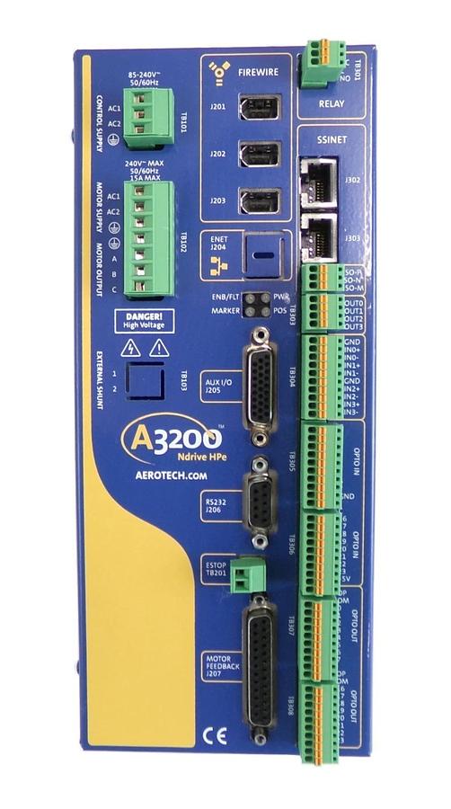 Used Aerotech NdriveHPe30-IO-S Networked Digital Servo Amplifier A3200 HPe Working