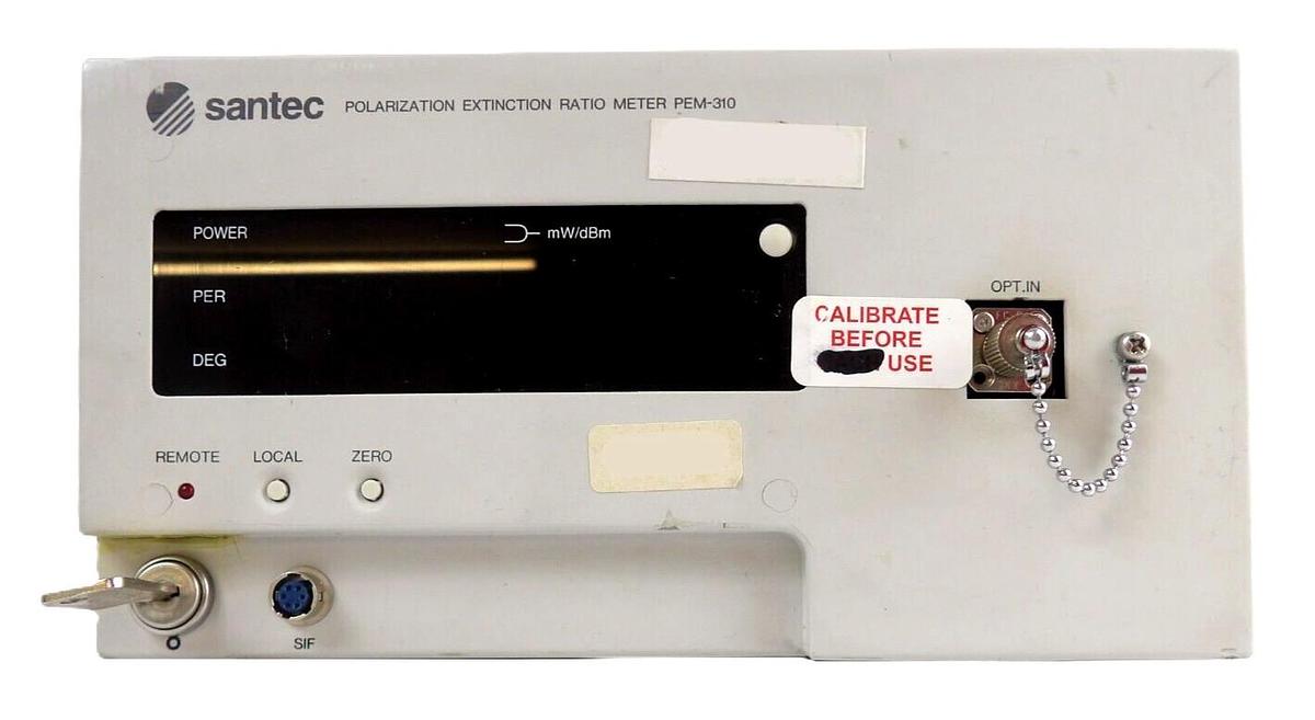 Used Santec Corporation PEM-310 Polarization Extinction Ratio Meter Working Surplus