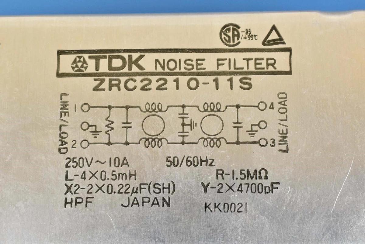 Used TDK ZRC-2210 Noise Filter