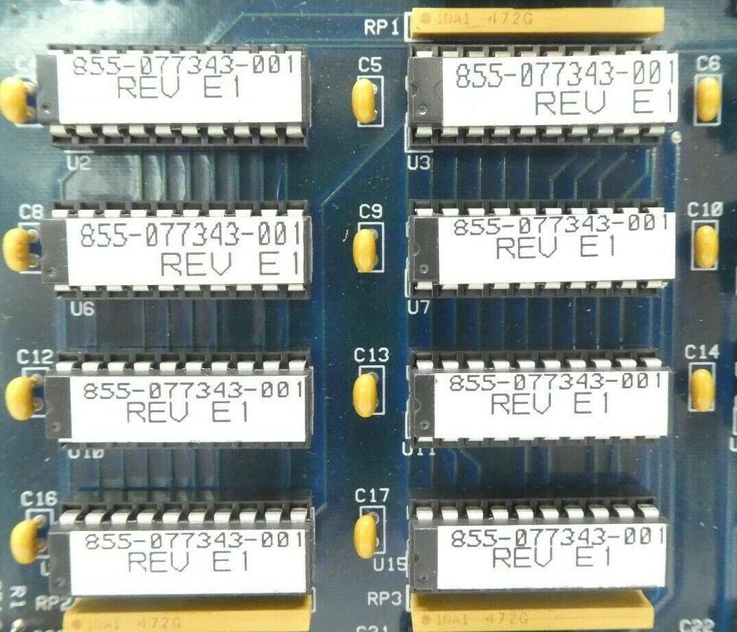 Used Lam Research 853-370141-002 8 Sided PM Interlock PCB Card Working Surplus