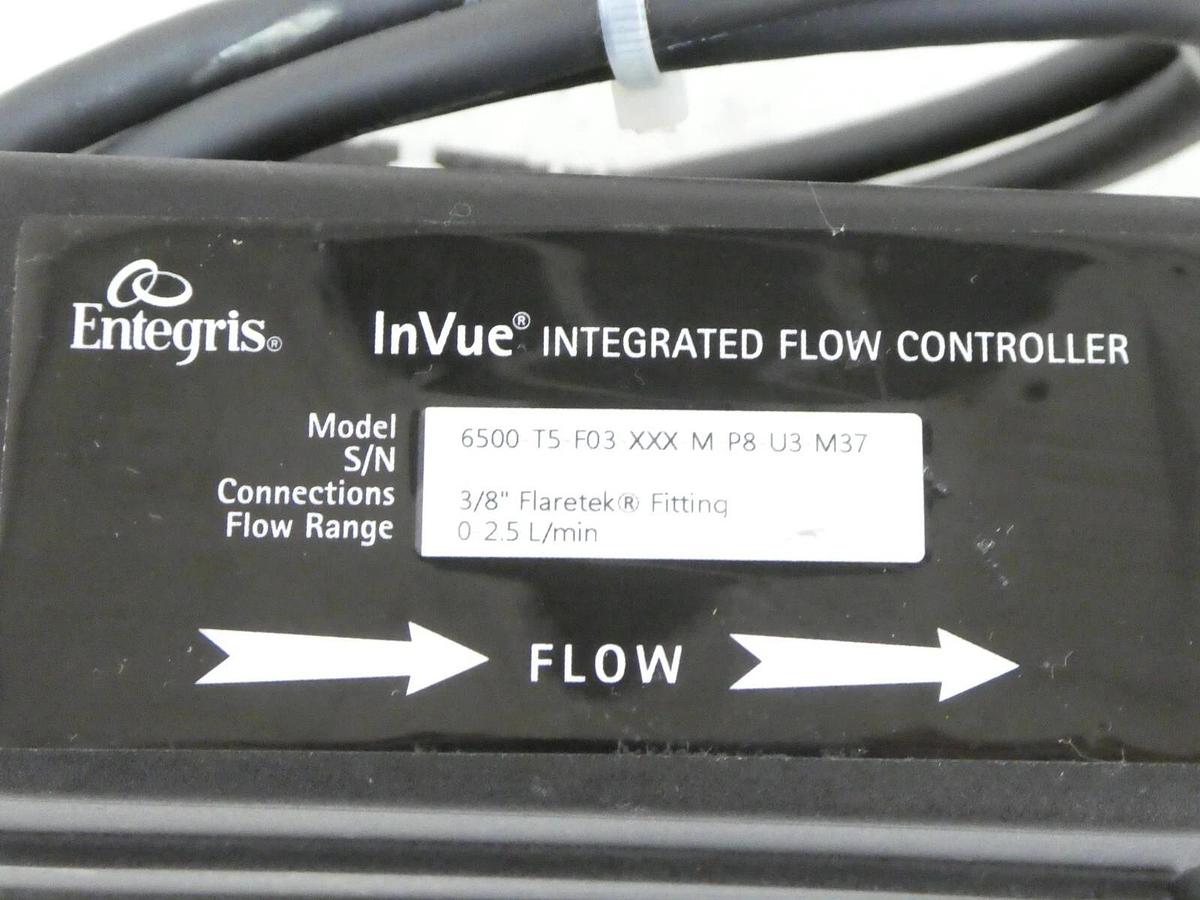 Used Entegris 6500-T5-F03-XXX-M-P8-U3-M37 InVue Integrated Flow Controller Surplus