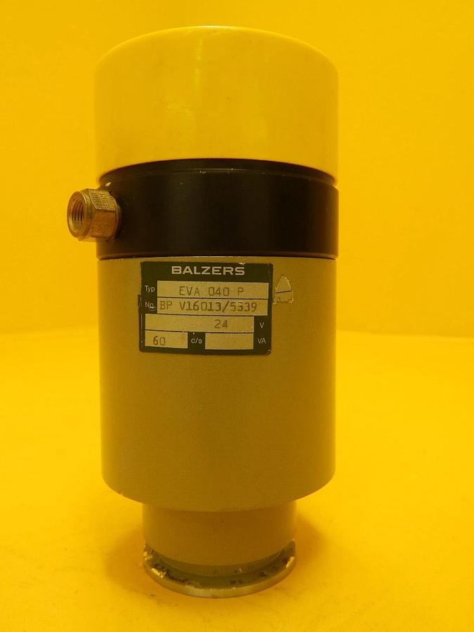 Used Balzers BP V16 013 Vacuum Right Angle Valve EVA 040 P BPV16013 Used Working
