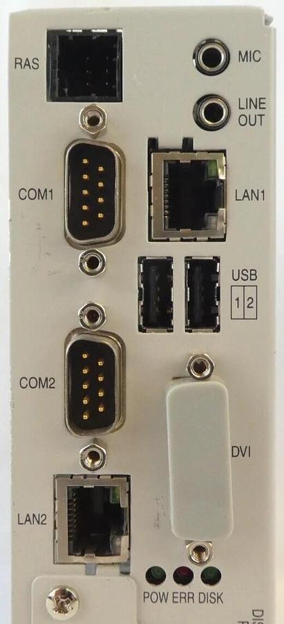 Used Meiden UA210/123 Industrial Controller µPIBOC-C2 w/ Power Supply UP010-001A