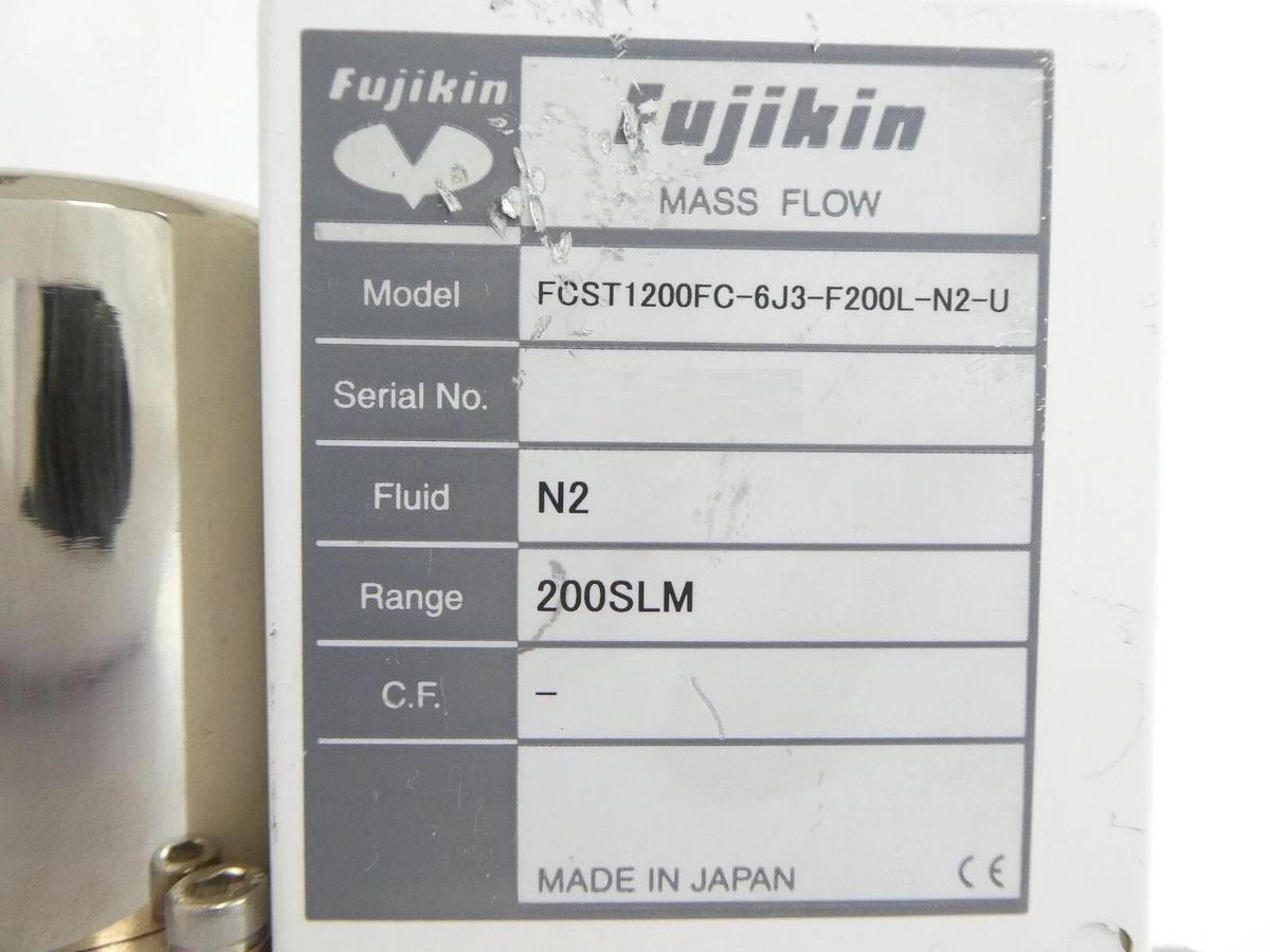 Used Fujikin FCST1200FC-6J3-F200L-N2-U Mass Flow Controller MFC T1000 Working